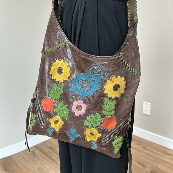 loop Handbags - Loop brand Boho leather shoulder/crossbody bag